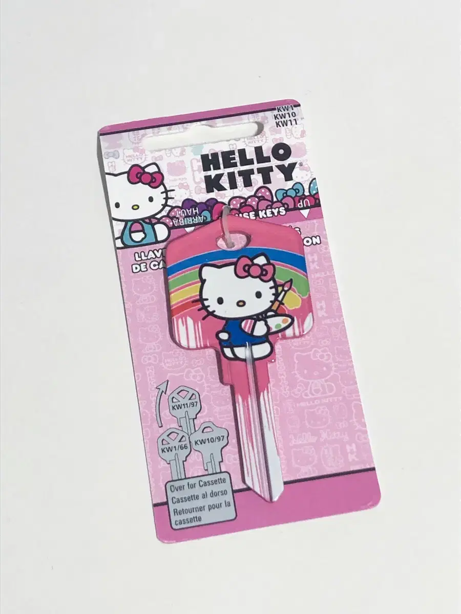 헬로키티 Hello kitty house key blank 열쇠 키체인